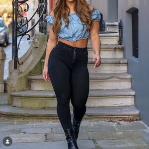 Fitjeans 360 High Waisted - Black